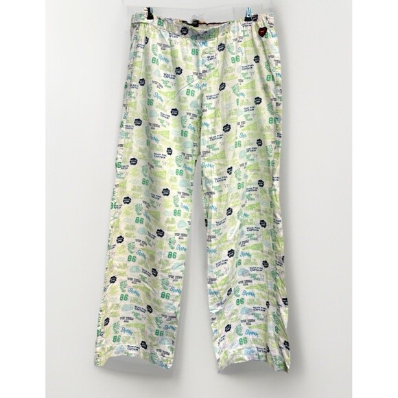 Vintage PINK Victorias Secret y2k lounge Pajama Pants L The University Of Pink - Picture 10 of 10
